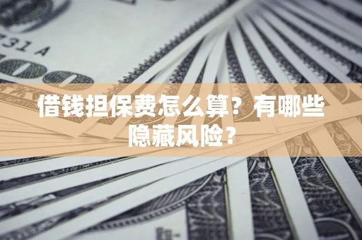 北京借钱担保费怎么算？有哪些隐藏风险？