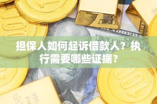 北京担保人如何起诉借款人？执行需要哪些证据？