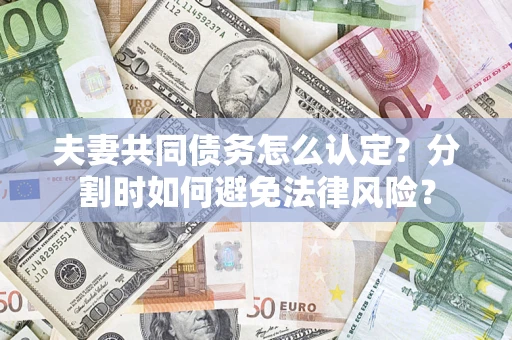 北京夫妻共同债务怎么认定？分割时如何避免法律风险？